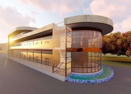 L'acciaio ha prefabbricato la struttura d'acciaio su ordinazione di Decoiling del supermercato del centro commerciale