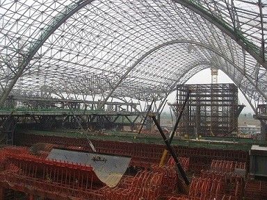 Q235B / Struttura d'acciaio commerciale di griglia di Decoiling della costruzione di struttura d'acciaio di Q355B