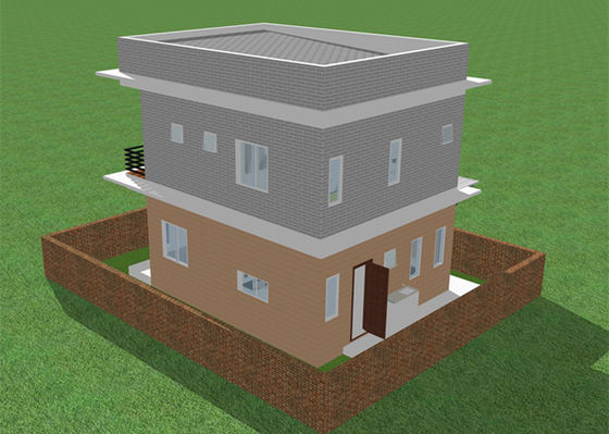 La costruzione di appartamento d'acciaio prefabbricata leggera della struttura d'acciaio del duplex della villa ha galvanizzato