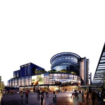 Larga scala del supermercato del centro commerciale della struttura di acciaio di Q235 Q355