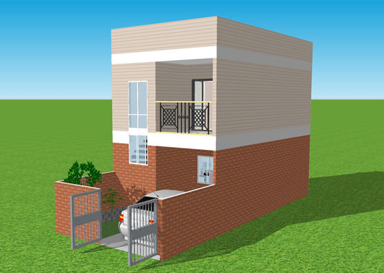 Appartamento d'acciaio galvanizzato della villa del duplex della Camera del peso leggero prefabbricato