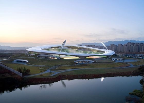 Q235B / Acciaio per costruzioni edili della costruzione prefabbricata della costruzione dello stadio della struttura d'acciaio di Q355B