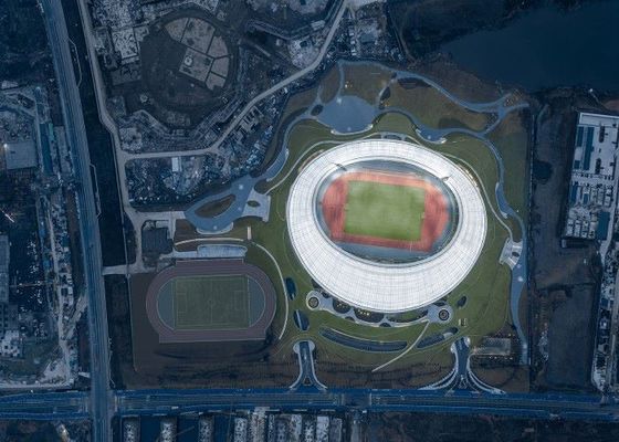 Q235B / Acciaio per costruzioni edili della costruzione prefabbricata della costruzione dello stadio della struttura d'acciaio di Q355B