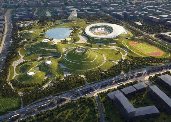 Q235B / Acciaio per costruzioni edili della costruzione prefabbricata della costruzione dello stadio della struttura d'acciaio di Q355B