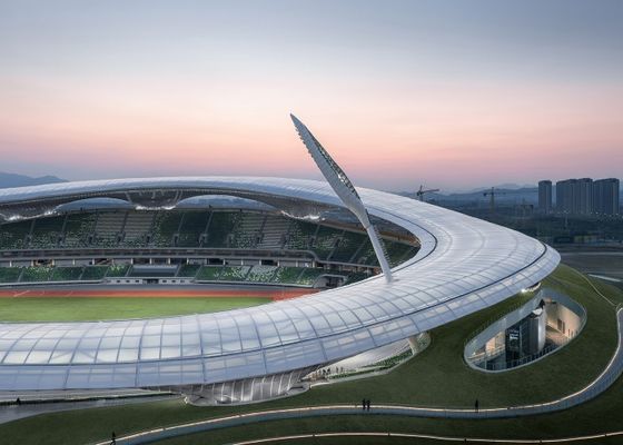 Palestra di costruzione d'acciaio prefabbricata leggera galvanizzata dello stadio della struttura d'acciaio