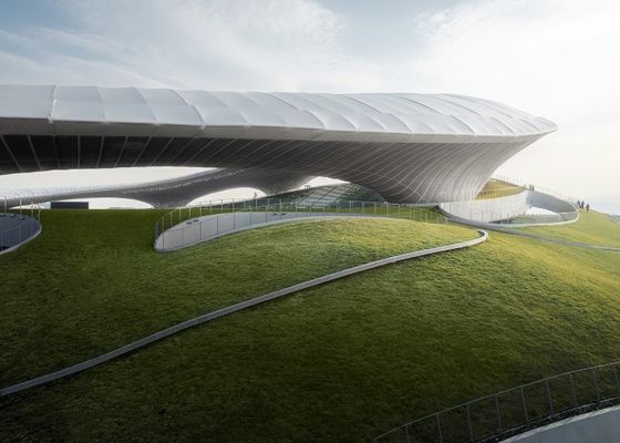 Palestra prefabbricata d'acciaio su misura delle costruzioni del metallo dello stadio Q355 della struttura