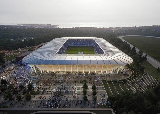 Le costruzioni prefabbricate leggere della palestra del metallo pre hanno costruito lo stadio d'acciaio