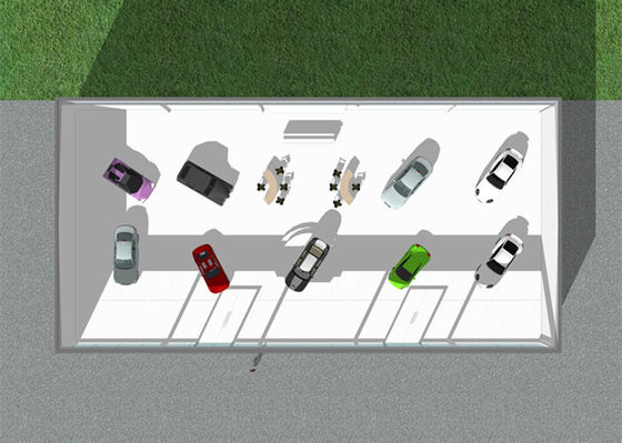 Costruzione d'acciaio della sala espositiva della struttura Q235 Commerciale rigido della struttura del portale