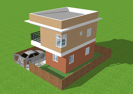 La Camera leggera prefabbricata della struttura d'acciaio ha galvanizzato la villa d'acciaio leggera