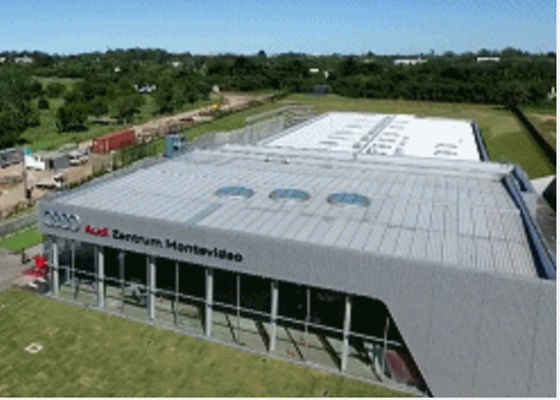 Centro espositivo antivento commerciale industriale prefabbricato della costruzione di struttura d'acciaio