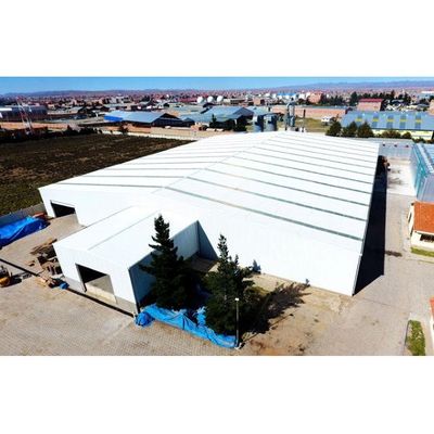 Costruzione prefabbricata della struttura d'acciaio dell'officina industriale della struttura a prova di fuoco