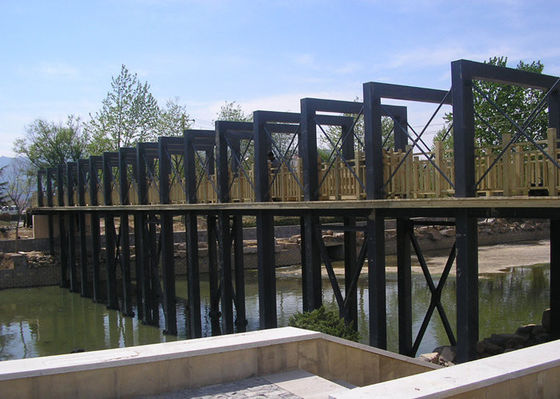 Q235B ha prefabbricato la costruzione facente un giro turistico della piattaforma di ponte della struttura d'acciaio