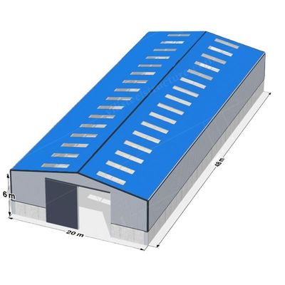 Materiale prefabbricato di griglia Q355B del magazzino della struttura d'acciaio dell'officina