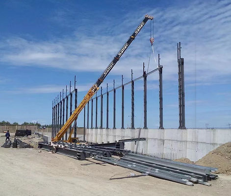 Magazzino prefabbricato del fabbricato industriale della struttura d'acciaio per produzione della fabbrica