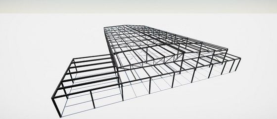 Immagazzino di metallo con struttura in acciaio prefabbricata con grado GB Q235/Q355B