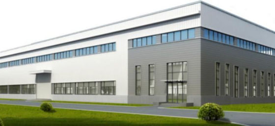 Struttura portale d'acciaio leggera prefabbricata commerciale Q355B dell'edificio per uffici
