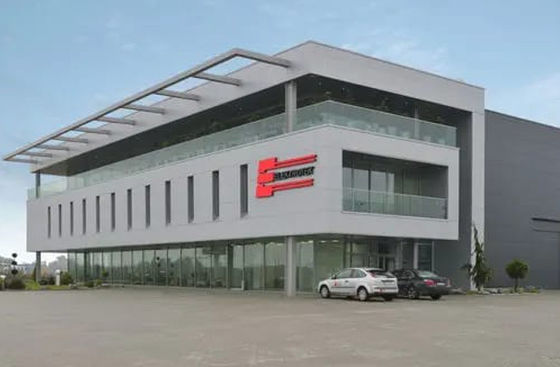 Struttura portale d'acciaio leggera prefabbricata commerciale Q355B dell'edificio per uffici