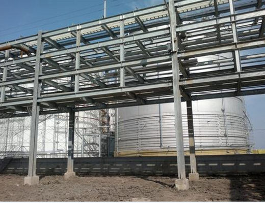 Mezzanino su misura ISO9001 antivento della costruzione della piattaforma della struttura d'acciaio