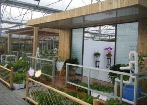 Ristorante della serra di vetro di Venlo facente un giro turistico d'acciaio leggero su misura
