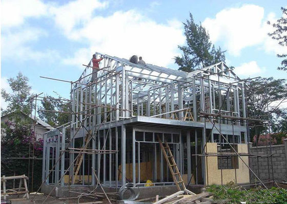 La Camera leggera prefabbricata della struttura d'acciaio ha galvanizzato la villa d'acciaio leggera