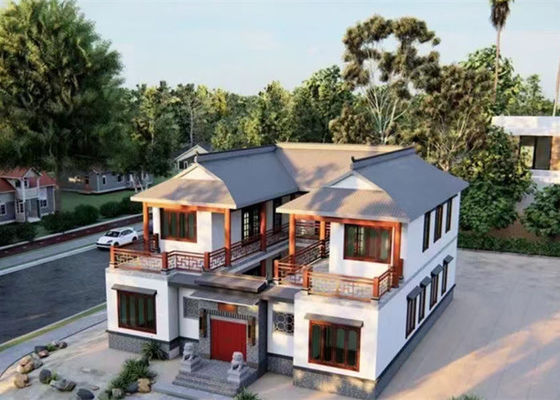 La Camera leggera prefabbricata della struttura d'acciaio ha galvanizzato la villa d'acciaio leggera