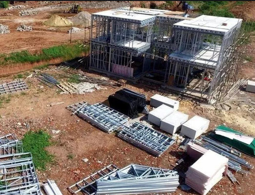Struttura d'acciaio di Q355B Q235B che alloggia la villa leggera antivento della struttura d'acciaio