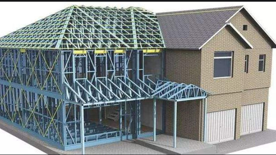 Villa d'acciaio leggera prefabbricata con alta flessibilità di progettazione