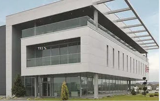 Q355 Laboratorio di costruzione in metallo d'acciaio saldato a sezione H per ufficio