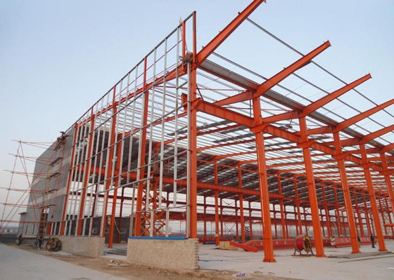 Costruzione prefabbricata del metallo della costruzione della fabbrica del gruppo di lavoro della struttura d'acciaio