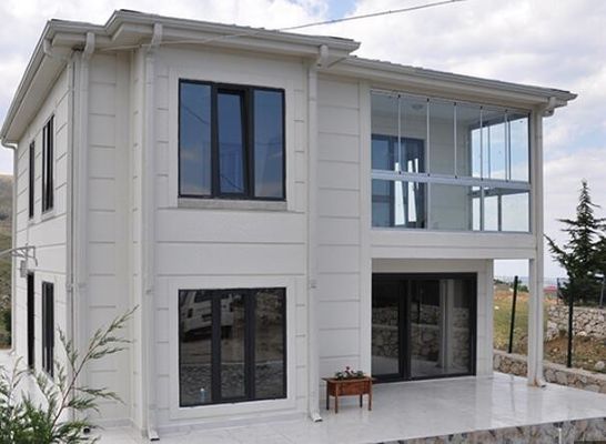 Villa prefabbricata d'acciaio dell'impresa commerciale della struttura leggera