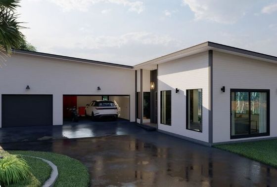 Villa prefabbricata d'acciaio dell'impresa commerciale della struttura leggera
