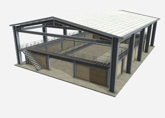 Prefabbricati industriali Sezione H Struttura in acciaio Cornice Edificio magazzino