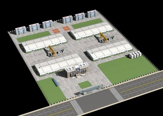 Progettazione moderna Grande lunghezza facile da assemblare Struttura in acciaio