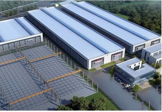Magazzino di struttura in acciaio di alta qualità con edificio industriale di facile assemblaggio