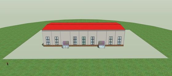 Strutture in acciaio ad alta resistenza in sezione H fabbricazione di edifici per officine