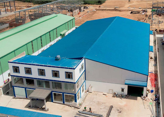 Gruppo di lavoro industriale durevole ISO9001 di piegamento di costruzione della struttura d'acciaio
