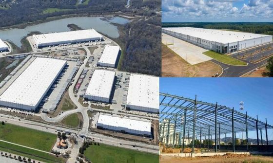 Struttura in acciaio leggero costruzione magazzino prefabbricato facile installazione