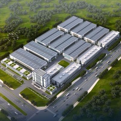 Magazzino per edifici in acciaio personalizzato con processo di foratura e stoccaggio efficiente