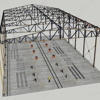 Laboratorio di costruzione metallica di finestre in acciaio e plastica per usi industriali