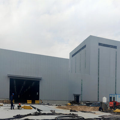 Edificio industriale a prova di fuoco dell'officina della struttura d'acciaio della struttura fabbricata