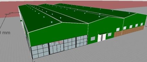 Struttura in acciaio leggero magazzino personalizzato per applicazioni agricole