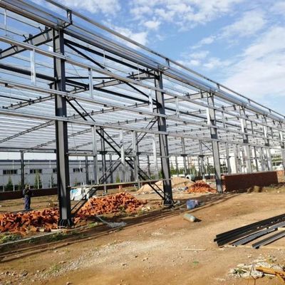 Facilità di assemblaggio struttura in acciaio di larga durata edificio magazzino di metallo prefabbricato