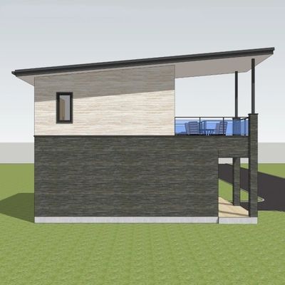 Villa con struttura in acciaio leggero con isolamento termico elevato per un design sicuro e resistente