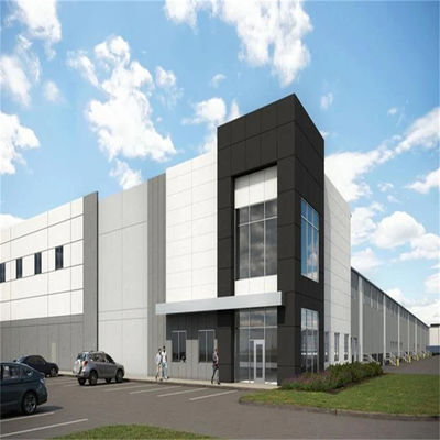 Edificio per uffici con finestre in alluminio con pavimenti a pavimento