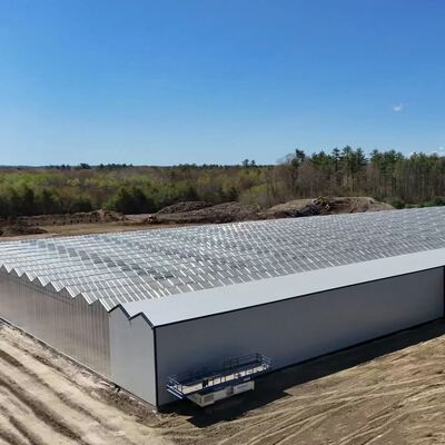 Serra vetrata panoramica Wenluo - Serra per la coltivazione di ortaggi su larga scala