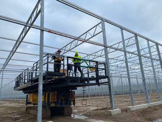 Uso per la piantagione agricola, serra in vetro panoramica Wannuo
