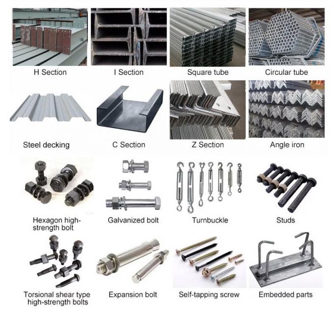 Vantaggi di costruzione di basso costo del magazzino della struttura di acciaio di griglia 40*100 5