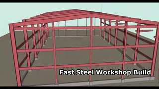 Un laboratorio costruito con materiali strutturali in acciaio